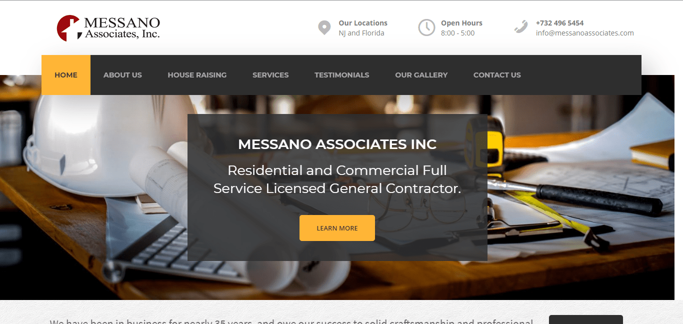 Messano Associates Inc website by Jesse The Web Guy